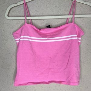 Pink crop top